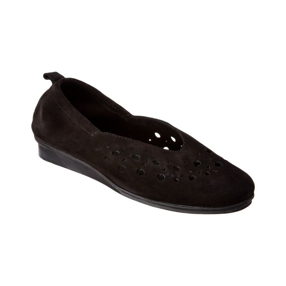 Arche Nityka Leather Flat, Black